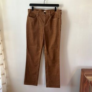J Crew Corduroy Straight Leg Pants.  Size 29S.